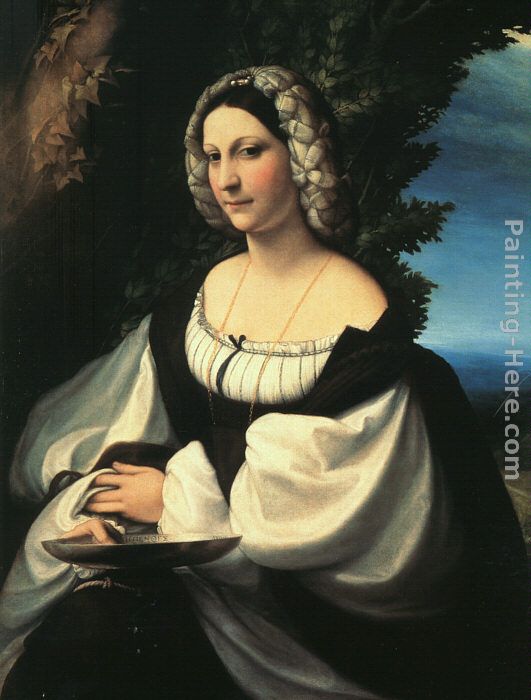 Portrait of a Gentlewoman painting - Correggio Portrait of a Gentlewoman art painting